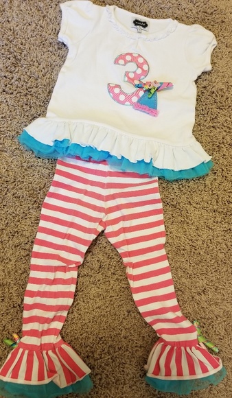 mud pie 3rd birthday outfit